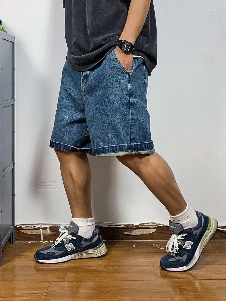 Blue Loose Baggy Denim Jeans For Men Plus Size, Fashionable Streetwear With  Hip Hop Style, Long 3/4 Cargo Denim Cargo Shorts, Pocket And Bermuda Design  From Cutee, $37.83 | DHgate.Com
