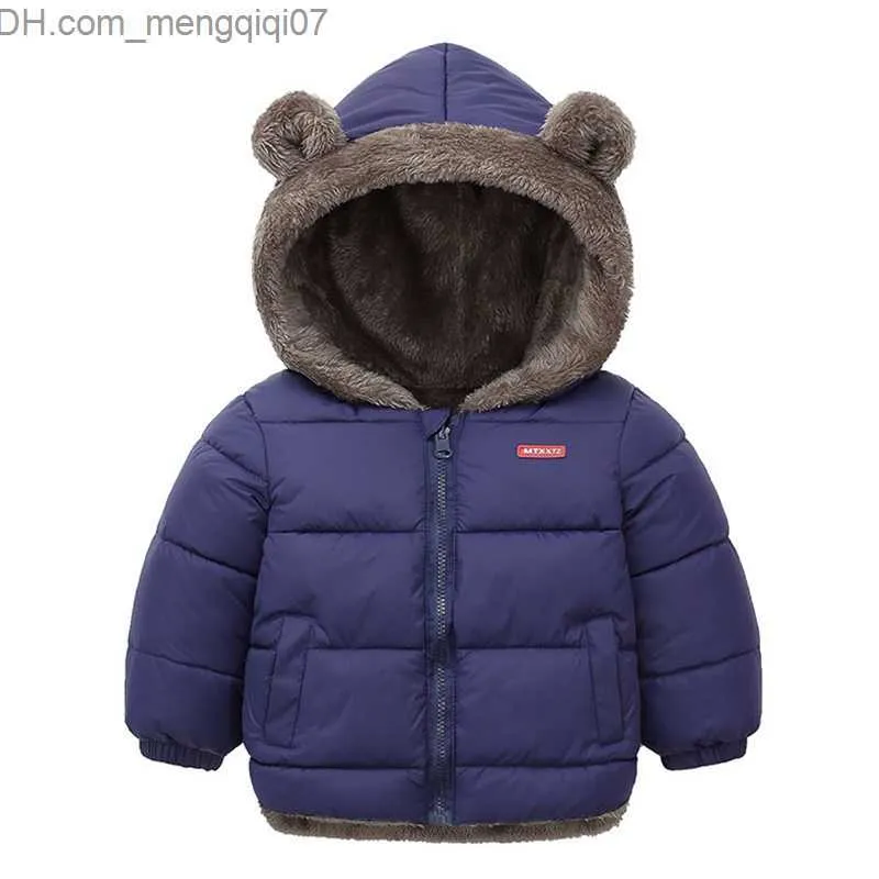 Manteau d'hiver épais veste pour enfants veste pour filles veste pour garçons plus veste en cachemire pour enfants à capuche bébé vêtements Z230720