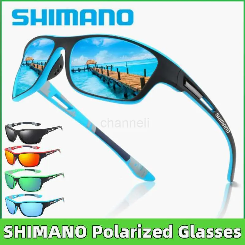 Óculos ao ar livre novos óculos de sol originais Shimano para homens e mulheres esportes ao ar livre hd copos polarizados podem ser combinados com óculos