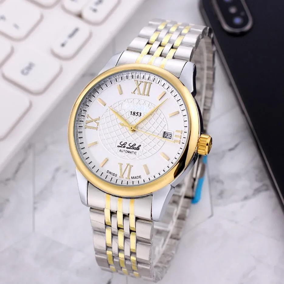 ブランドメンズウォッチTissoity Wlistwatches Classics 1853 Watche Automical Day Date Watch Luxury Wrist-Watch Fashion Stainless Strap Leather