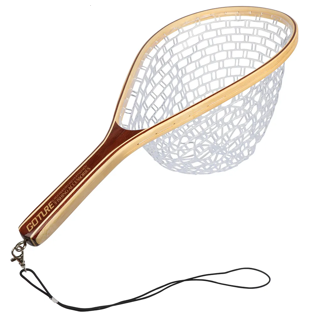 Goture Fly Fishing Net Portable Wooden Handle Casting Network Landing Net  For Trout, Bass, And Pike Fishing Tackle And Accessories 230718 From  Nian07, $34.16