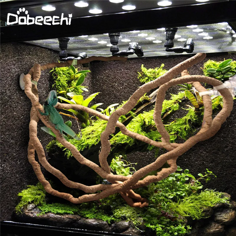 Reptile Supplies Large Flexible Vines Rattan Habitat Decoration Bendable Jungle Branches Climb Pet Supplies Reptiles Terrarium Decor 1.52.53m 230719