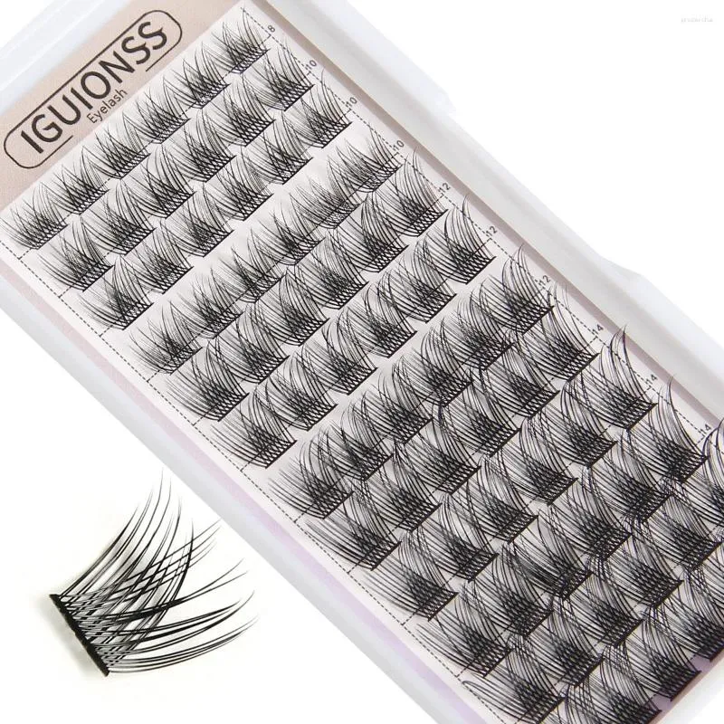 つるまつげiguionssミックス8-16mmミックス72pc個々のクラスターラッシュdiy lash extense