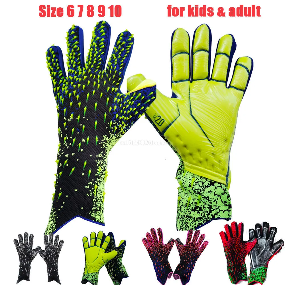 Balles Latex Gants De Gardien Épais Football Professionnel Protection Adulte Jeune Gardien De Football Gardien De But Gants De Football 230718