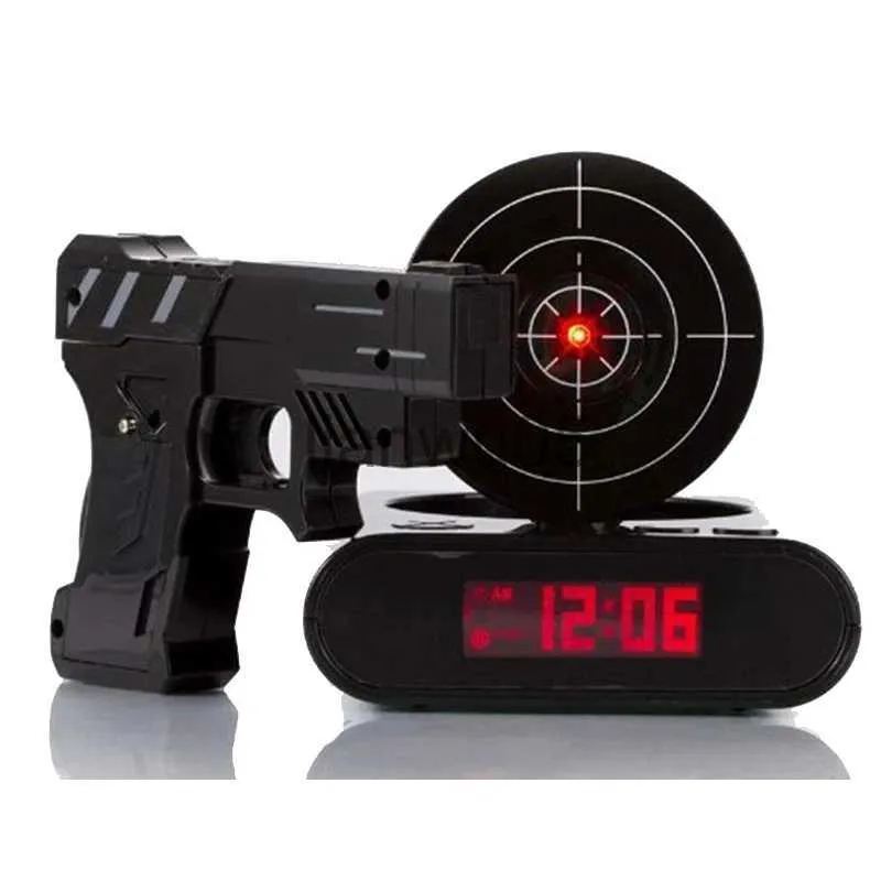 Despertador pistola láser con diana hot sale