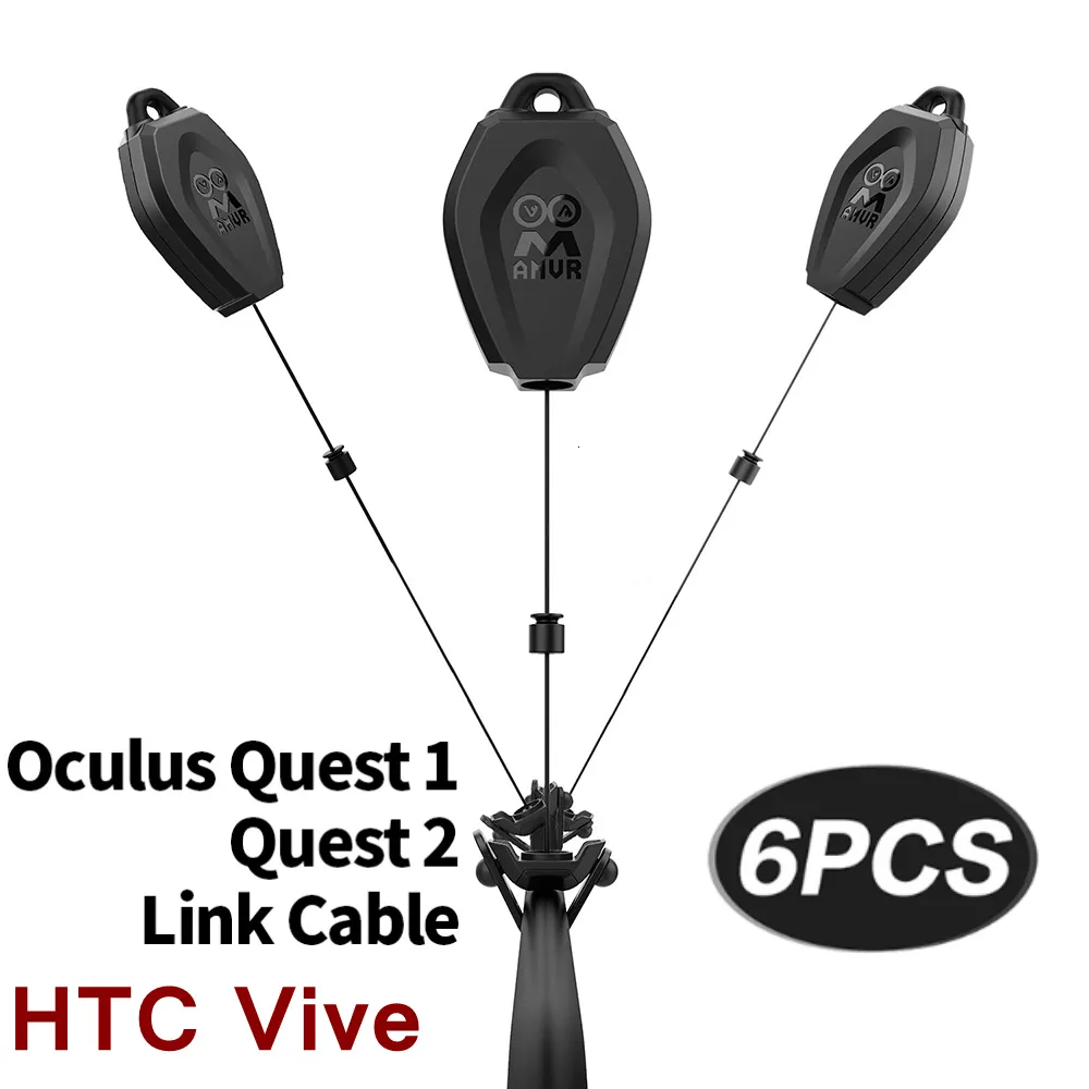 Óculos VR Gerenciamento de cabo VR para Oculus Quest 2 Link Rift SValve IndexHTC Vive Óculos VR Acessórios Retrátil Teto Polia Sistema 230718