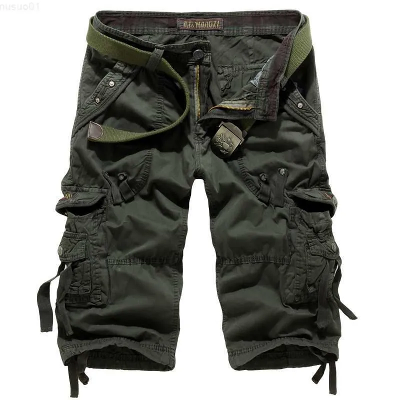 Men's Shorts 2023 Hot Camouflage Cargo Mens Shorts Summer Casual Cotton Military Camo Workout Bermuda Shorts For Men (Without Belt) L230719