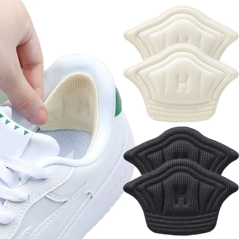 Acessórios de peças de sapato Palmilhas para sapatos esportivos Almofada de ajuste de tamanho Adesivo de salto Almofadas Liner Grips Protetor Adesivo Alívio da dor Cuidados com os pés Inserção 230718