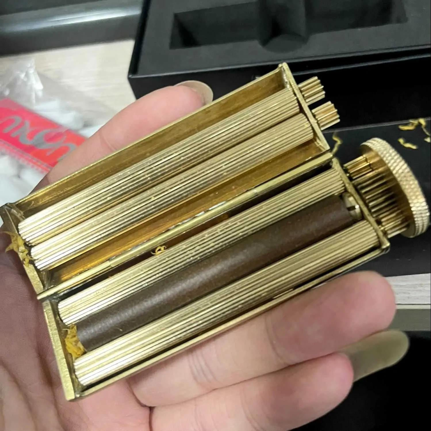 retro cigarette roller Antique Style Brass Tobacco Rolling Machine Manual... From Belylin, $35.42
