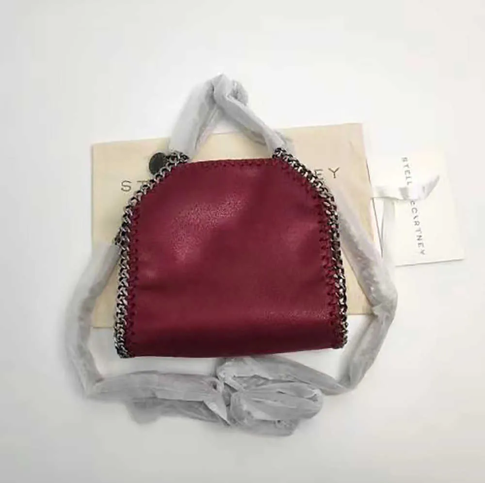 Designer Designer Stella McCartney Falabella Mini Tote Luxury Woman Metallic Sliver Black Tiny Shopping Women Handbaga Leather Crossbody