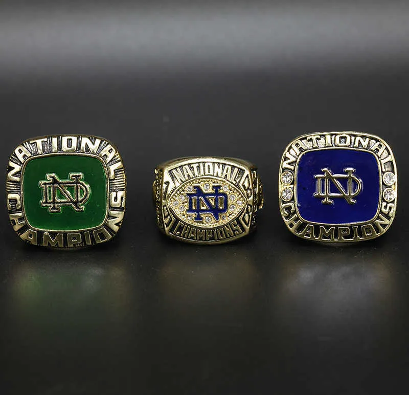 NCAA 1973 1977 1988 Notre Dame Championship Pierścień