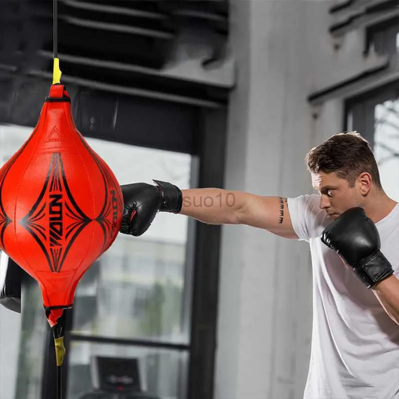 Punching Balls 2021 Punching Ball PU Pera Sacco da boxe Allenamento Reazione Speed Balls Muay Thai Punch Boxe Fitness Attrezzature sportive Allenamento HKD230720