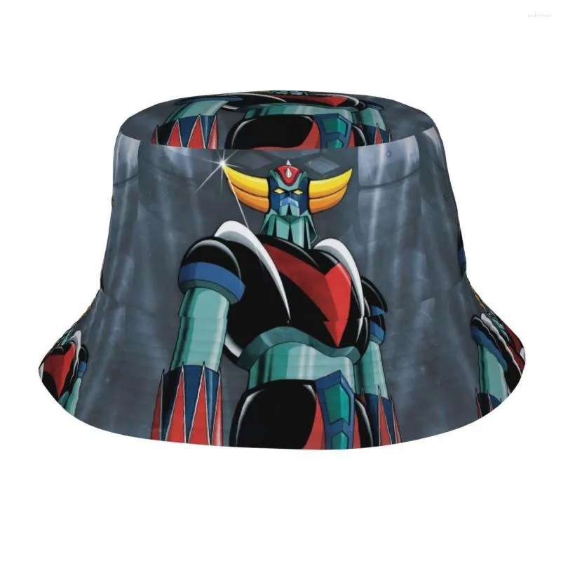 Berets Street Goldorak Actarus Mazinger Z manga Bucket Hat Woman Outdoor Sport UFO Robot Grendizer Fisherman Cap Spring Picnic Headwear