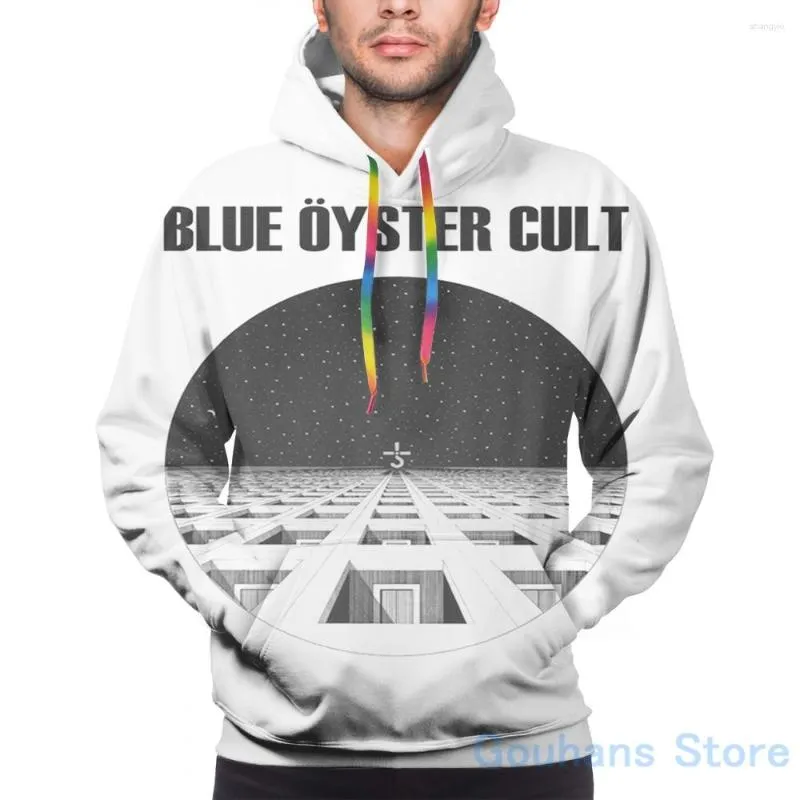 Felpe con cappuccio da uomo Felpa da uomo per donna Divertente BLUE OYSTER CULT TOUR 2023 Stampa Felpa con cappuccio casual Streatwear