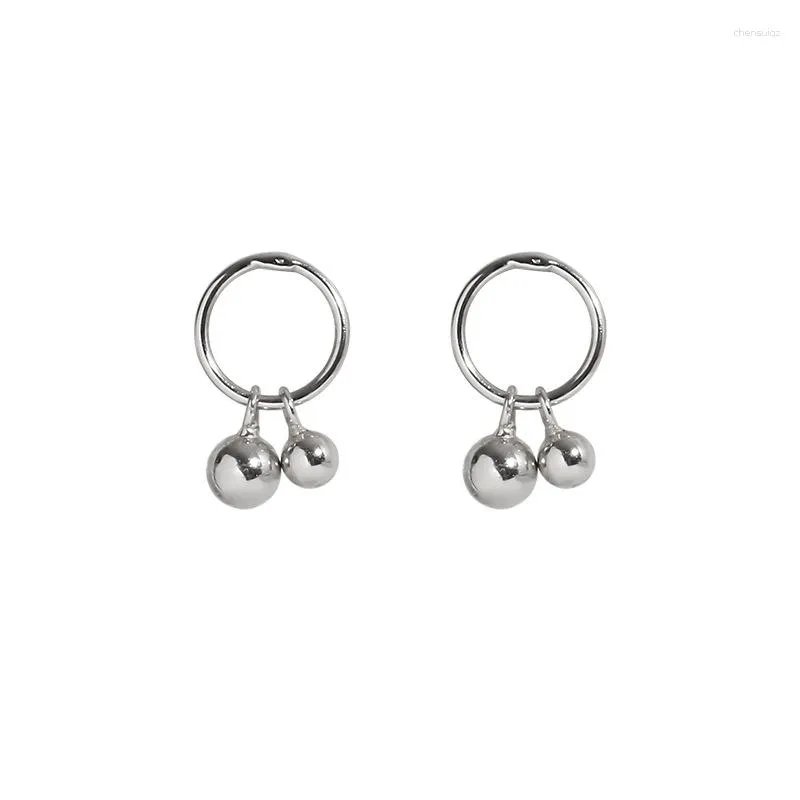 Boucles d'oreilles à tige 1 paire Version coréenne perle ronde pour femmes Simple géométrique circulaire personnalisé boucle d'oreille accessoires