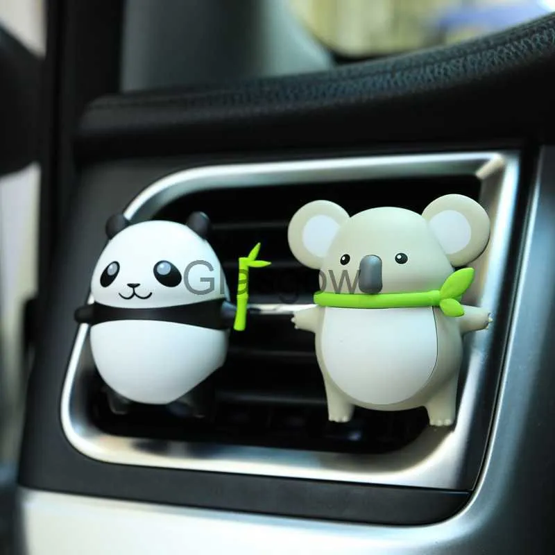 Car Air Freshener MR TEA Car Ornament Cute Panda Koala Auto Air Condition Outlet Vent Perfume Smell Fragrance Air Freshener Auto Interior Decor x0720