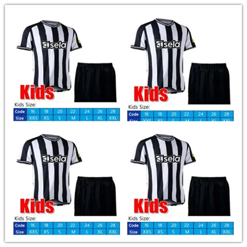 23 24 NUFC Bruno G. Isak Soccer Jerseys Shearer Trippier Wilson Saint-Maksimin Fani United Football Shirt Kids