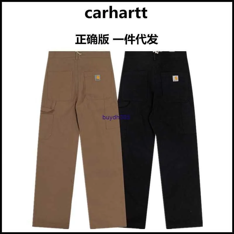 Pantalons pour hommes marque de mode Carhart automne et hiver nouveau style le droit vêtements de travail droits décontracté printemps rue mélange haute rue pantalon ample Myj8