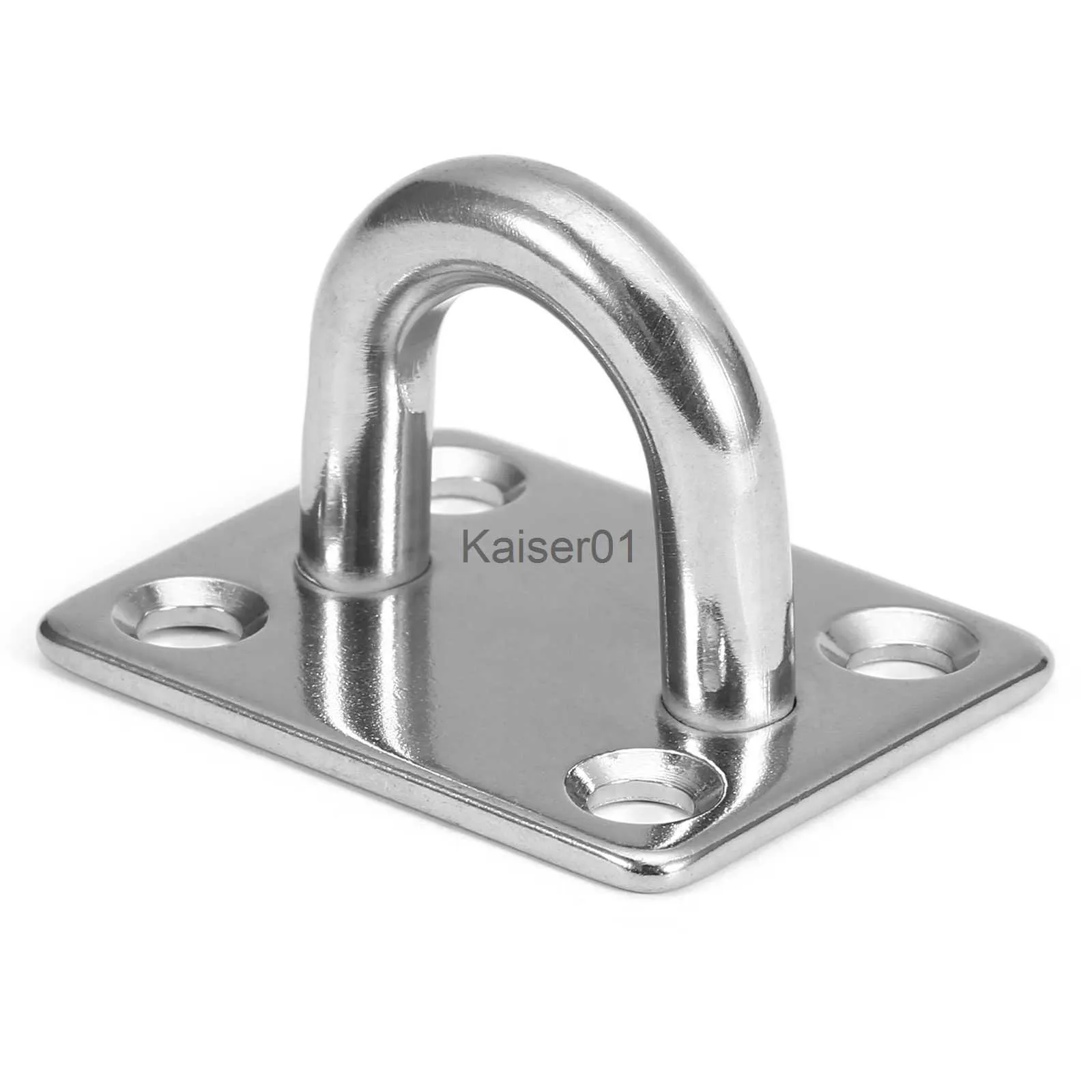 Stainless Steel U Shaped Ring Hooks With Oblong Pad Eye Plate For