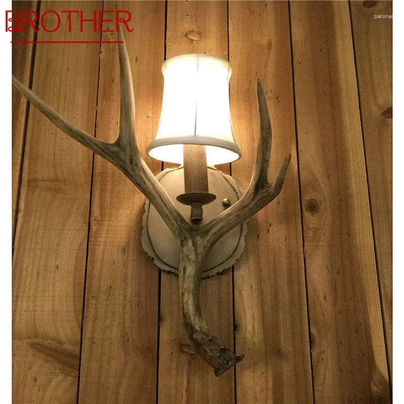 Vägglampa bror samtida lampor fixtur kreativ design sconce led lampor för hem levande sovrum sovschor dekor