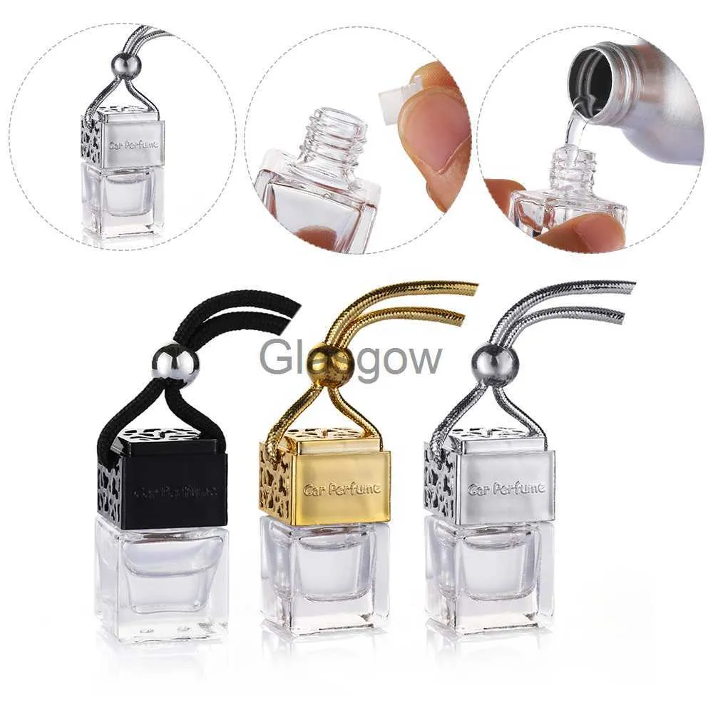 Odświeżacz powietrza samochodowego 1PC Odświeżacz powietrza Perfumę Perfumę Ozdobnictwo Ording olejku eteryczny dyfuzor zapach wiszący puste butelka wnętrze akcesoria x0720 x0721 x0721