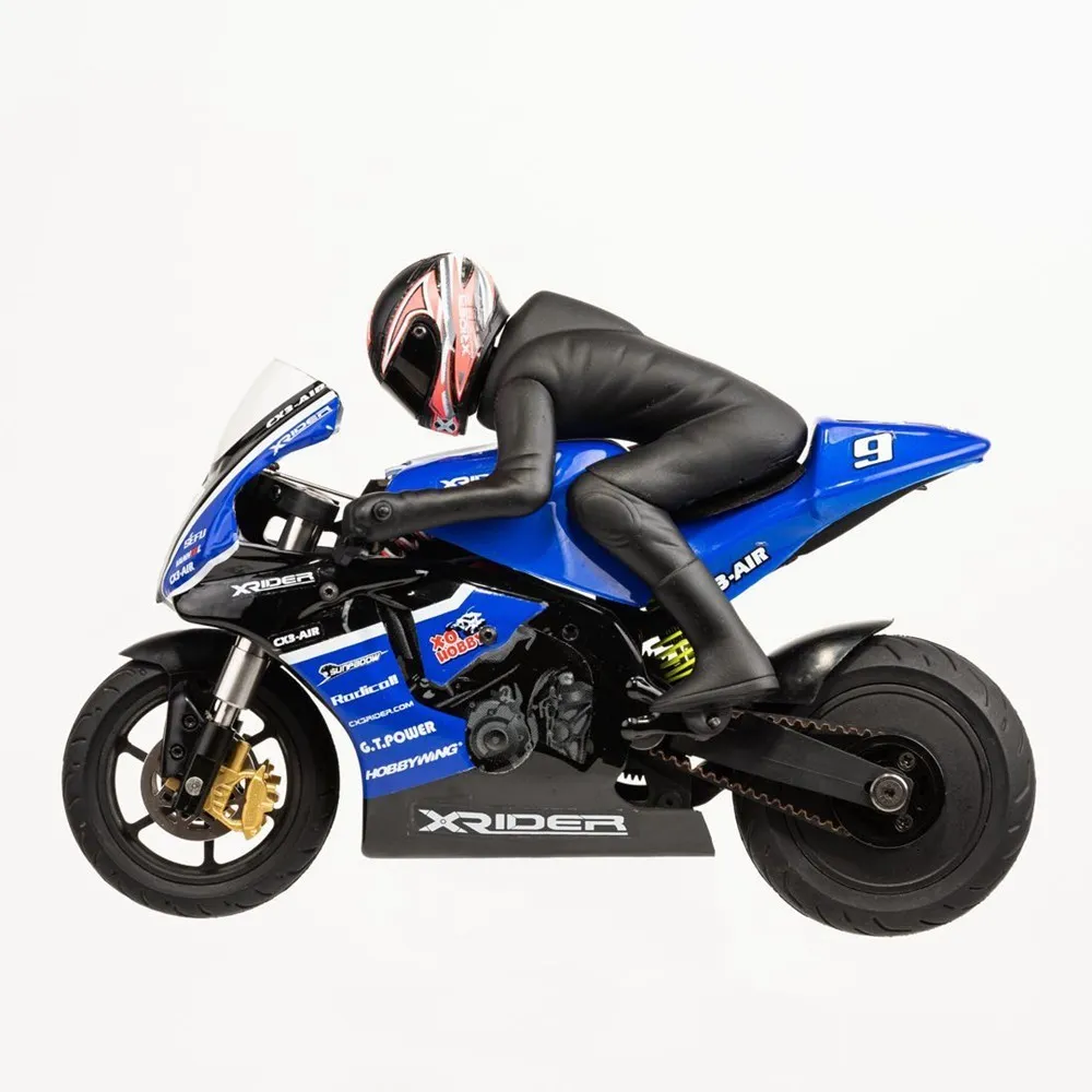 E-RIDER 1/10 RCバイク 赤/白 HITEC 1/10 ハイエンド電動RCバイク「E-RIDER Moto 1」登場
