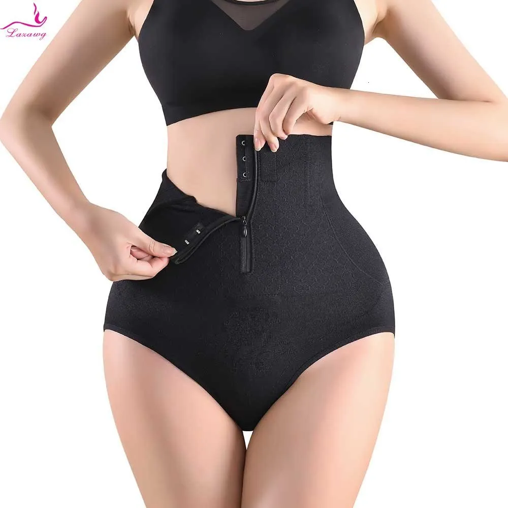 Modelador feminino LAZAWG Modelador de cintura para mulheres Calcinha com controle de barriga Shorts sem costura cintura alta Roupa íntima emagrecedora SexyBody Shaper 230719