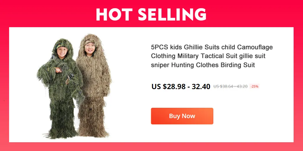 Sniper tactique blanc neige Ghillie costume Camouflage net vêtements