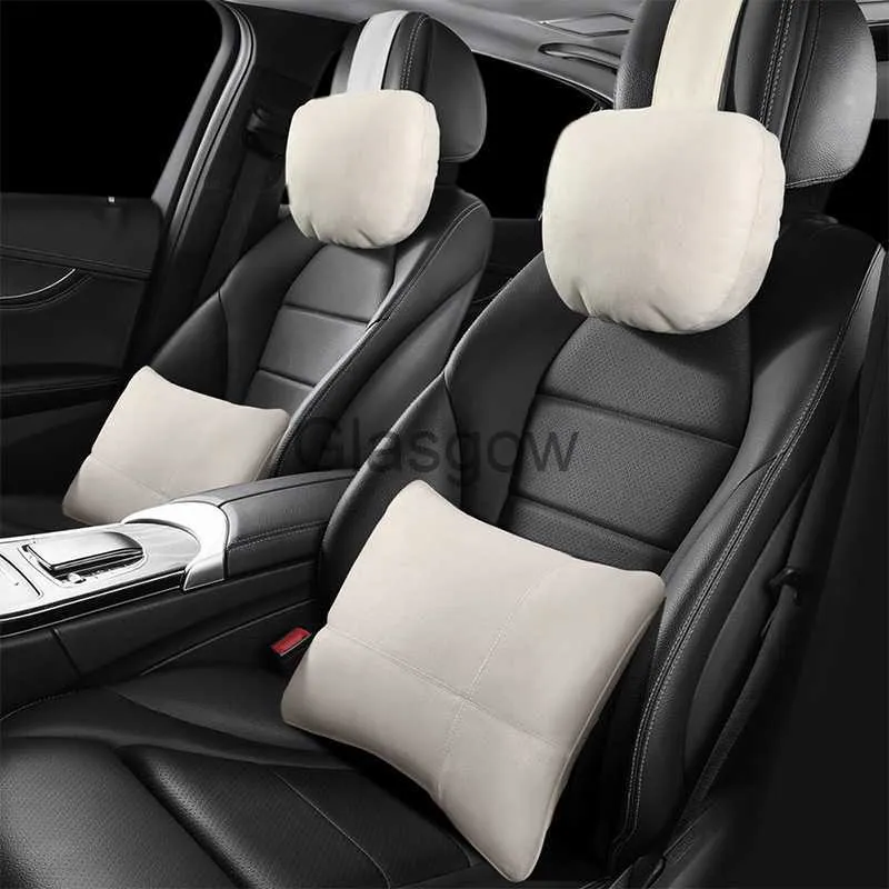 Almofadas de assento Apoio de cabeça de carro de alta qualidade Apoio de pescoço Assento Maybach Design Classe S macio Universal ajustável Travesseiro de carro Almofada de descanso de pescoço x0720