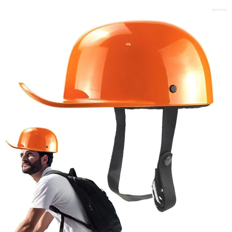 Caschi da moto Cappellini da baseball per bici Ciclismo Retro Sicurezza per adulti Bicicletta Sottogola regolabile Road