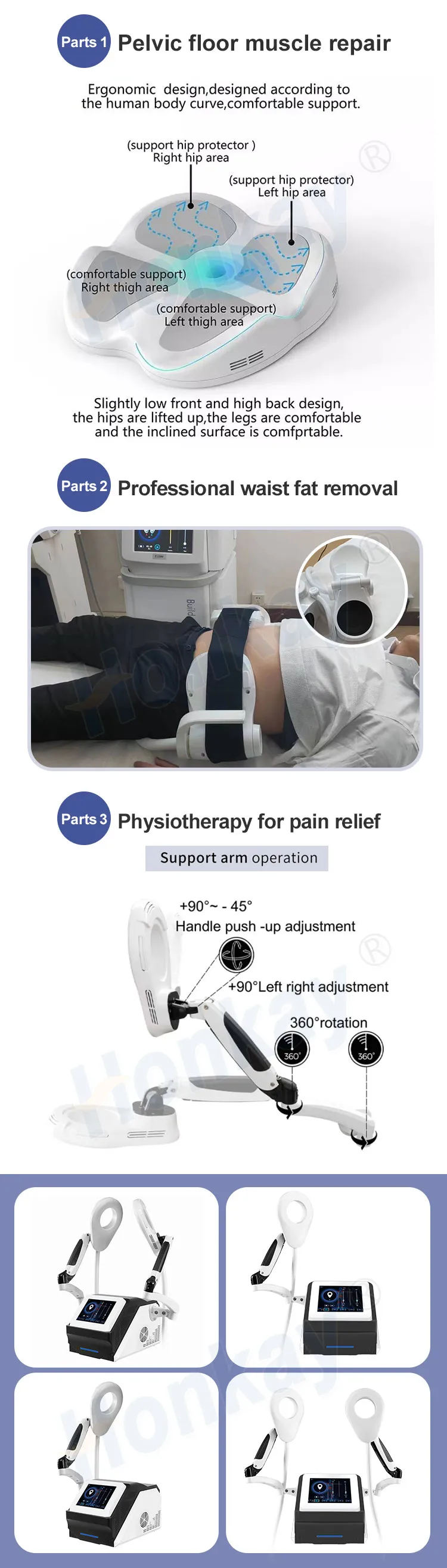 HIEMT Abs Training EMS Slimming Machine Electromagnetic Muscle Stimulator EMSlim With RF Machine Fat Burning Butt Lift Body Conturing Equipment Ems stimulator machine muscle building butt lift device - Honkay ems sculpting machine muscle building,ems sculpting machine,ems muscle stimulator machine,muscle building machine,ems stimulator machine