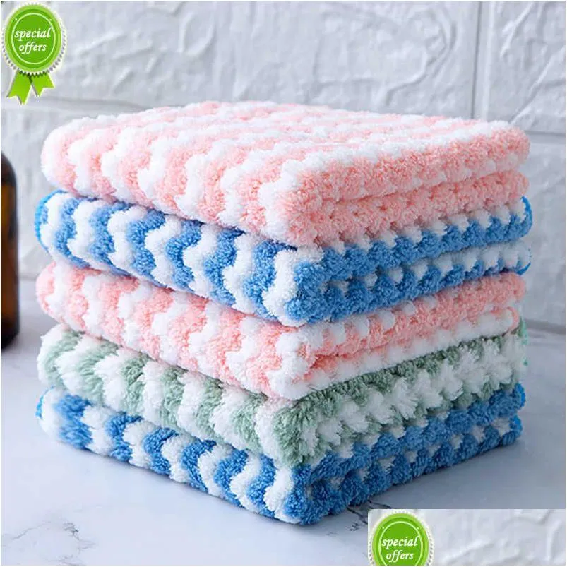 Nettoyage des chiffons 5 / 15pcs Cuisine Anti-graisse Wi Rags Microfibre essuie Produits ménage