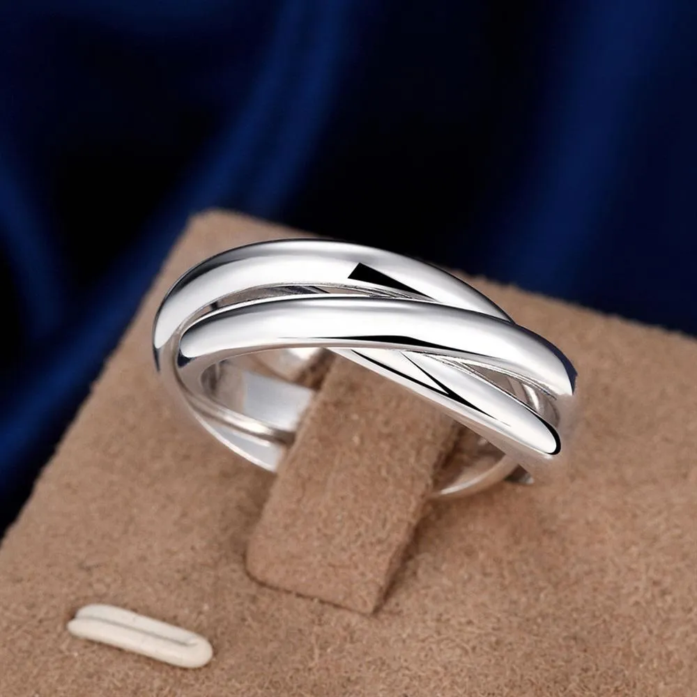 925 sterling zilver drie ronde damesringen fijne sieraden groothandel trending producten aanbiedingen met GaaBou sieraden