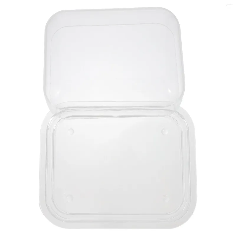 Dinnerware Sets Display Cover Plastic Containers Home Tableware Restaurant Butter Box Acrylic