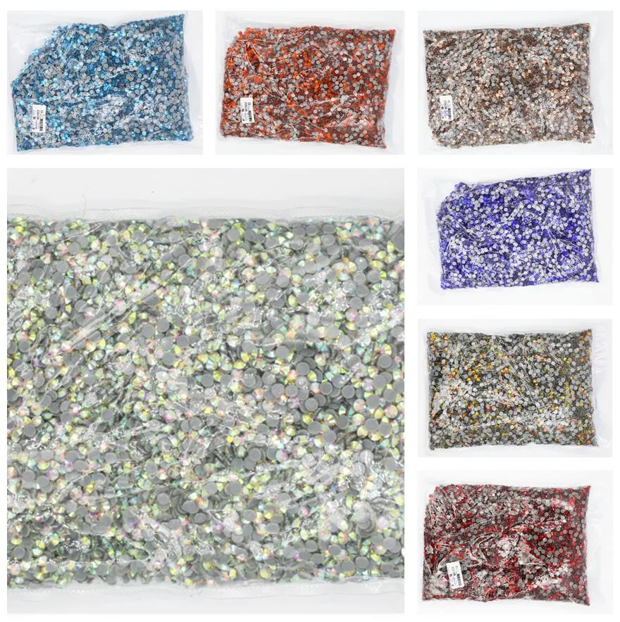 Nail Art Decorations SS16 large bulk bag 100Gross 45 color wholesale top quality DMC fix crystal fix clothing 230718