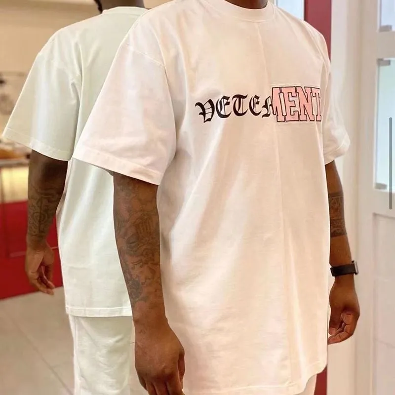 Vetements T-Shirt: High-Quality Summer Designer Tee, Lucky Letters