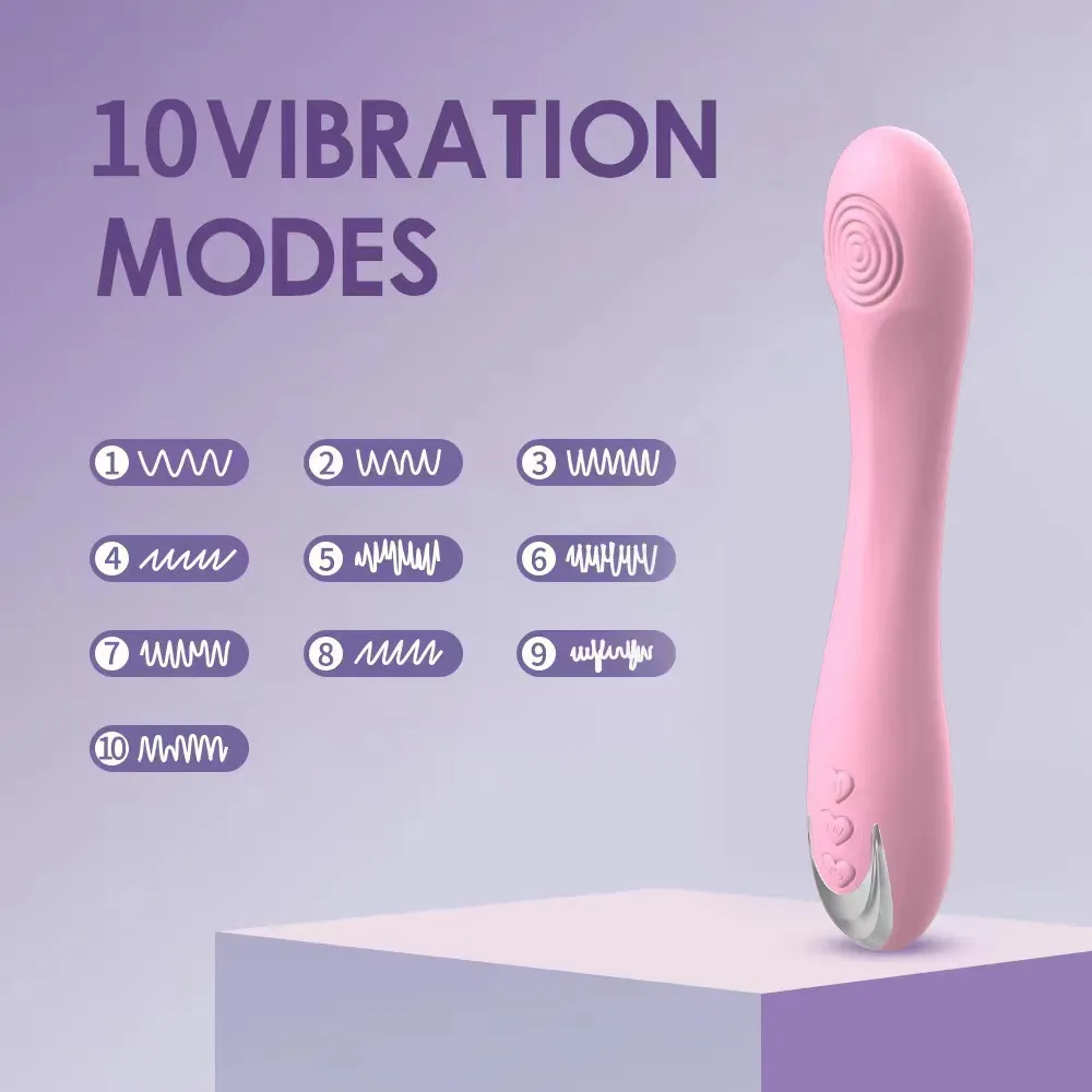 Vibromasseur point G pour Masturbation, Charge USB, 10 modes de Vibration, baguette sexuelle AV, masseur pour femmes_voghion.com