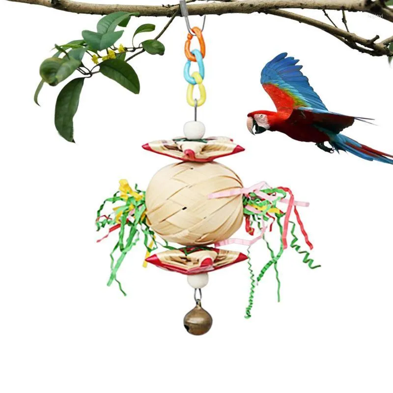 Altre forniture per uccelli Giocattoli per pappagalli con triturazione Foraggiamento Gabbia giocattolo per parrocchetti Accessori per pappagallini Conuro pappagallo