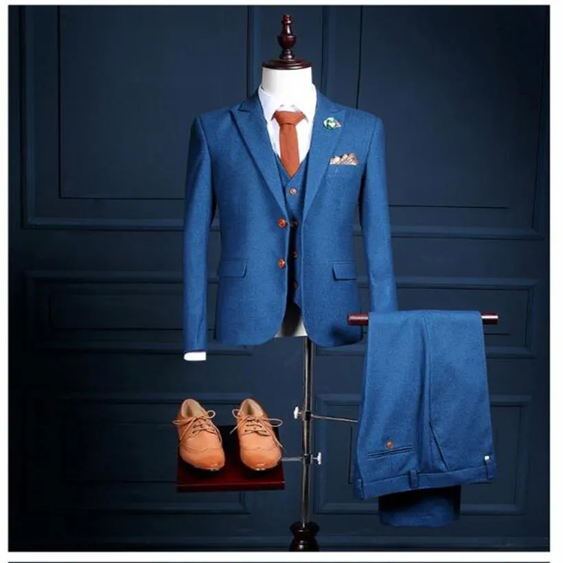 2018 Gentleman Trim Fit Custom Made Wedding Wedding Tuxedos 4 -częściowy zestaw drużbów bok wentylacyjny formalny człowiek garnitur mężczyzn garnitury Brid254Q