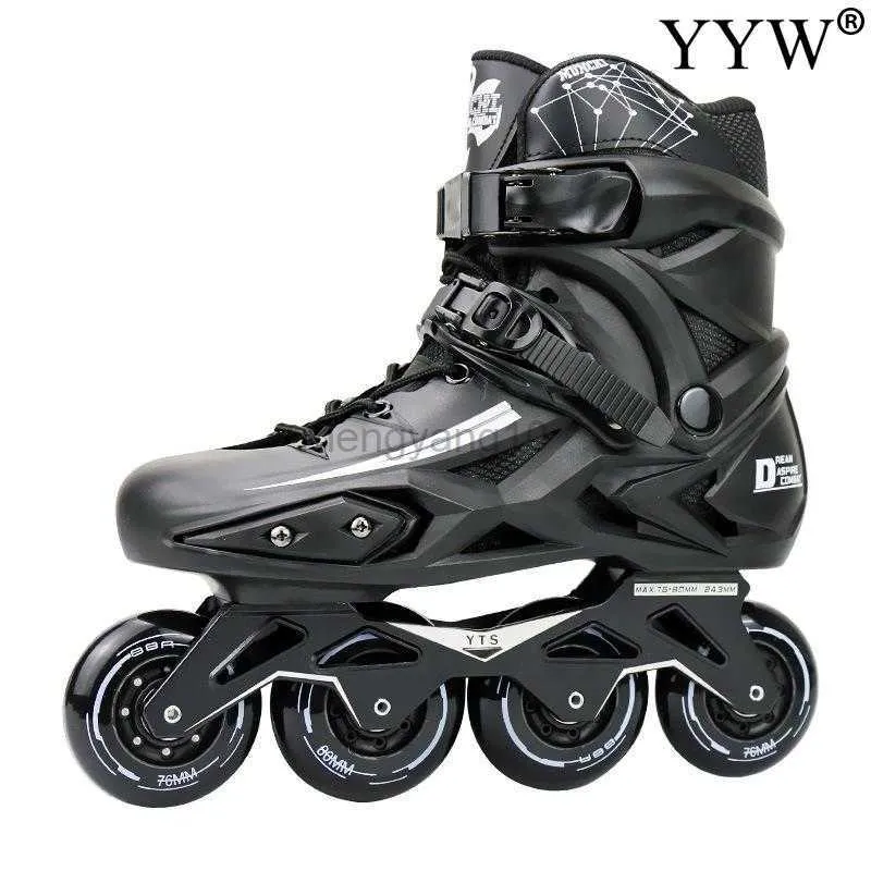 Sline Roller Paten 4 Tekerlekli Pating Profesyonel Yetişkin Silindir Skate ayakkabı Silindir Sinek Slalom Hız Bedava Patlama Yarışı Kadın Erkekler Patines HKD230720