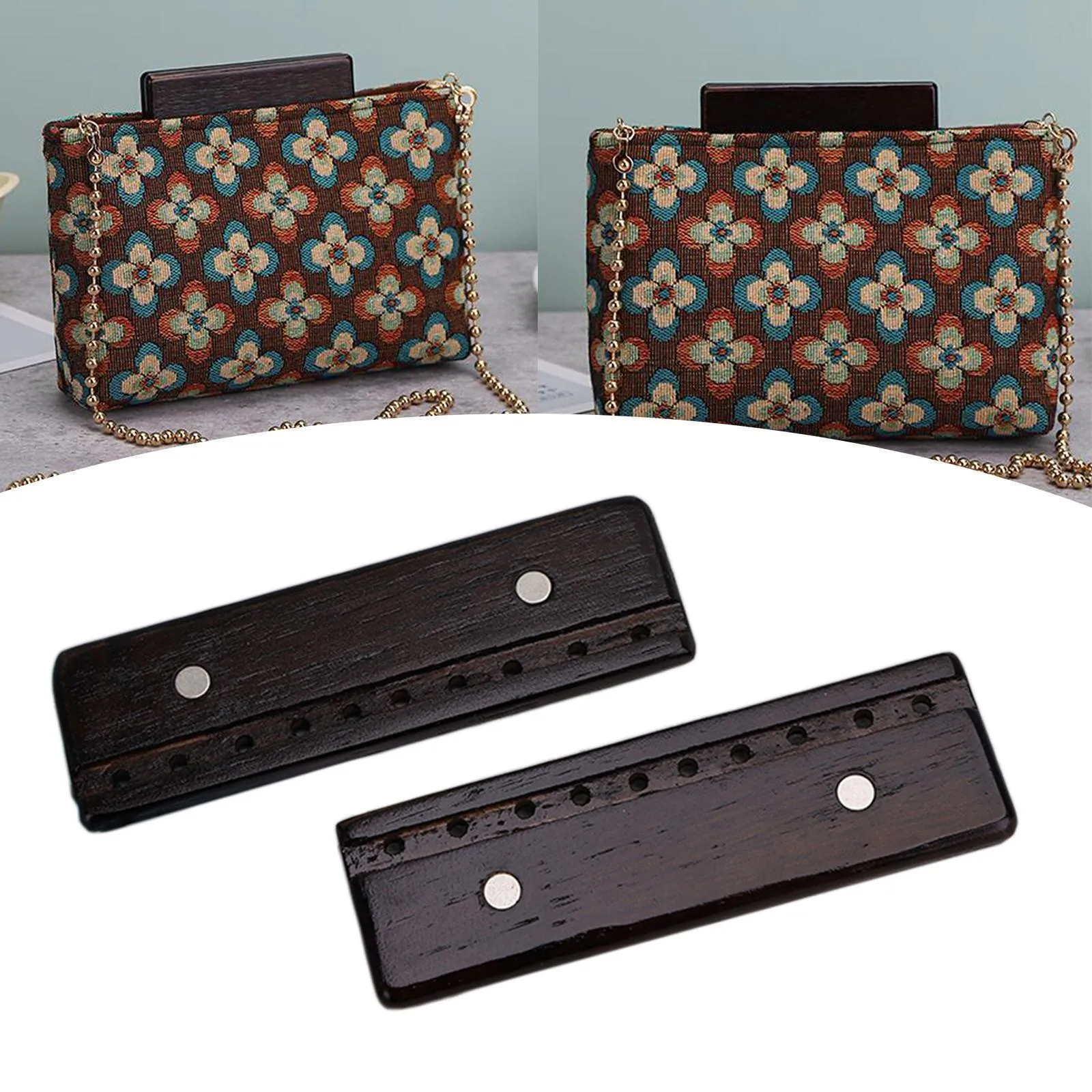 Wooden Purse Frame Tote Purse Frame Accessories Bag Hanger for Craft Sewer