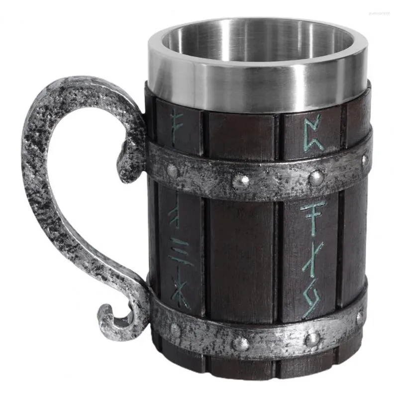 Tasses soucoupes tasse à boire étanche noir Oktoberfest Antique fait à la main rétro Viking tasse pour Bar