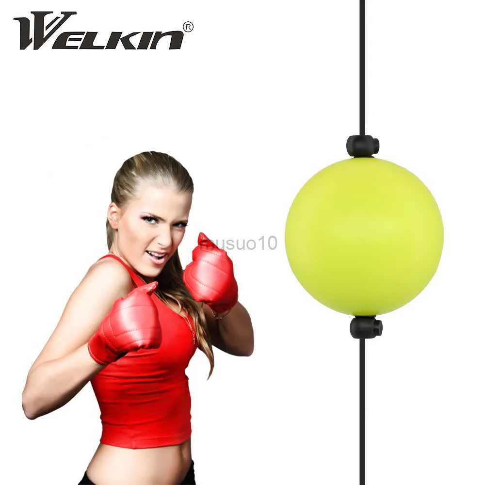 Boksballen Welkin Verstelbare zuignap Boksen Reflex Speed Ball Hand Oogreactie Training Punch Fight Ball Accessoires voor fitnessapparatuur HKD230720