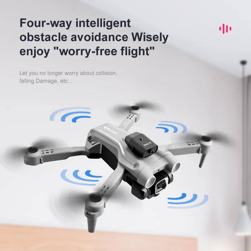 Caméra Drone - Drones pliants avec caméra pour Adultes 4K - Drone Camera  Smart Air Hover Mode de contrôle gestuel 20 Minutes de Temps de vol, Longue  Plage de contrôle