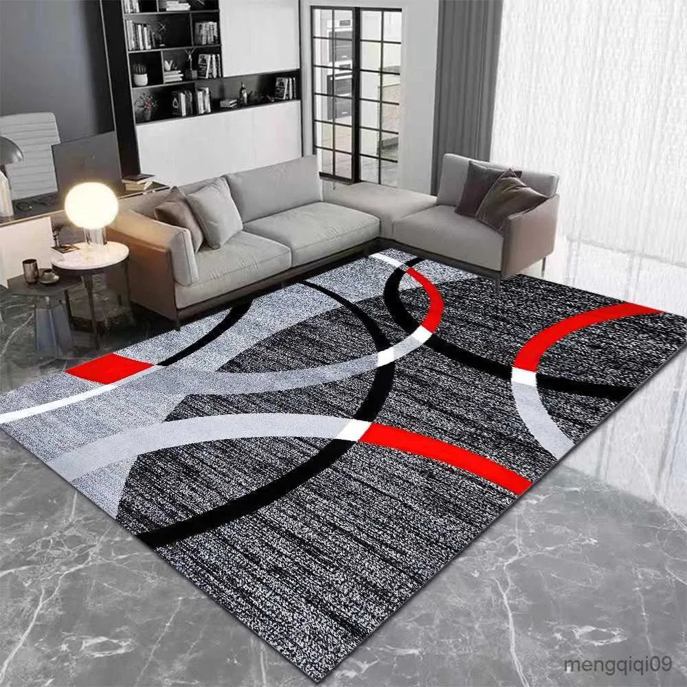 Tapetes Tapete Geométrico Nórdico para Sala de Estar Decoração de Luxo Moderna Sofá Mesa Tapetes para Área Grande Tapete de Banheiro Tapete Alfombra Quadrado R230720