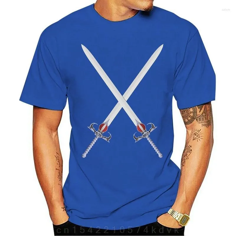 Men's T-skjortor o-hals t-shirt svärd av omens män coola retro thundercats klassisk design coolpride