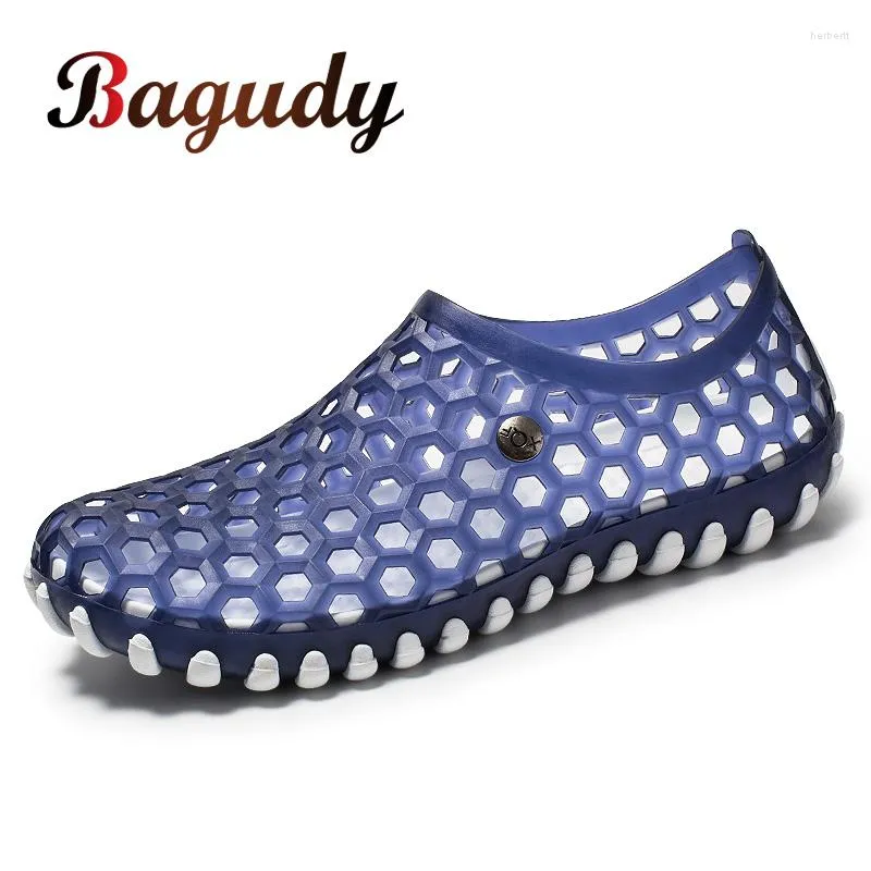 Sandals Men Causal Breathable Non-slip Summer Rubber Slippers Outdoor Beach Jelly Shoes Men's Water Trekking 45