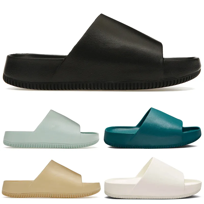 TSM Topsportmarket Calm Slides Дизайнерские тапочки мужчины женские дизайнеры Dlides Black Sail Geode Teal Jade Ice Sesame Yellow Sandals