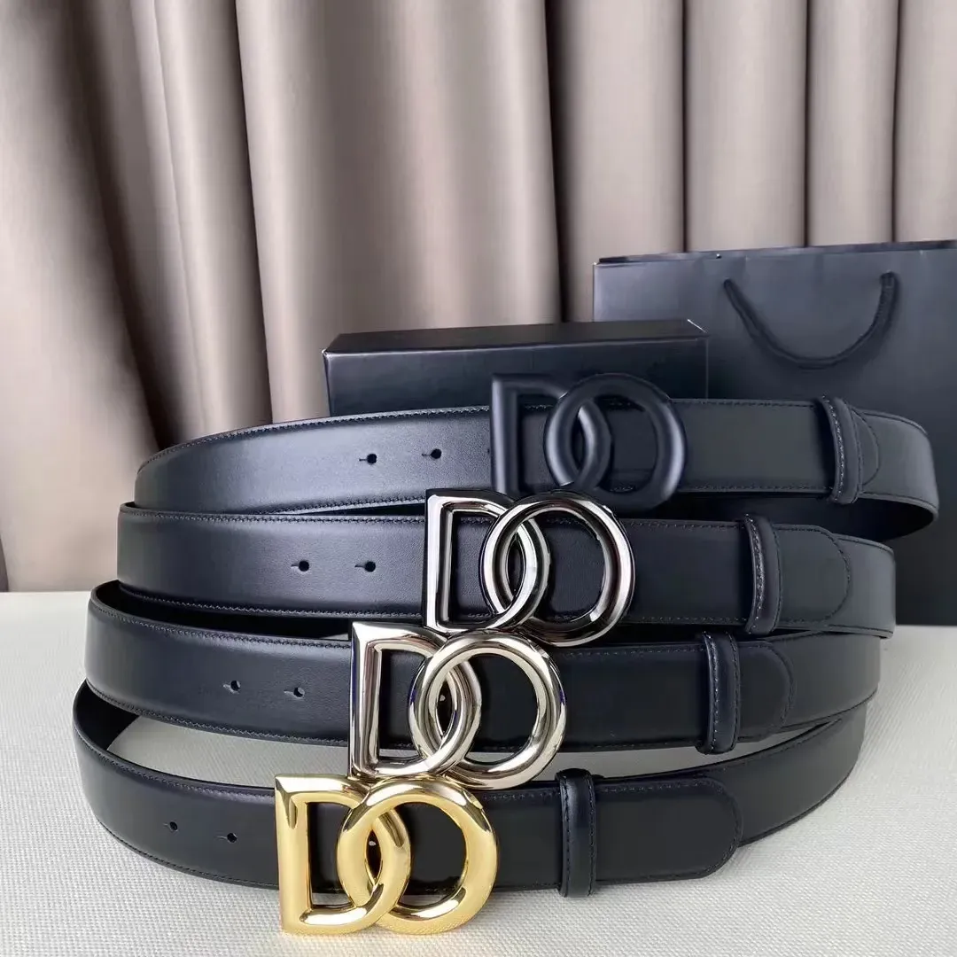 Luxury Leather Belt Designer Style Cowskin Waist Belt for Men Women,  Classic Buckle, Width Premium Fashion Accessory