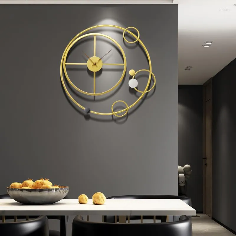 壁の時計豪華な装飾的な時計モダンデザイン電子キッチンリビングルームウォッチホーム用のムラールの装飾